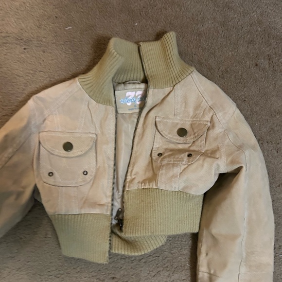 Y2K seventy 77 mint condition cropped leather coat - Picture 4 of 5